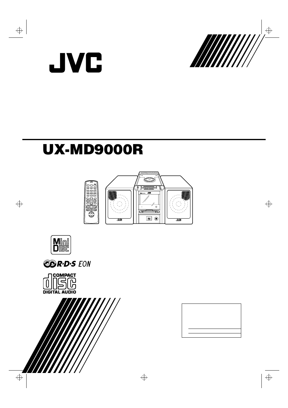 JVC UX-MD9000R User Manual | 33 pages