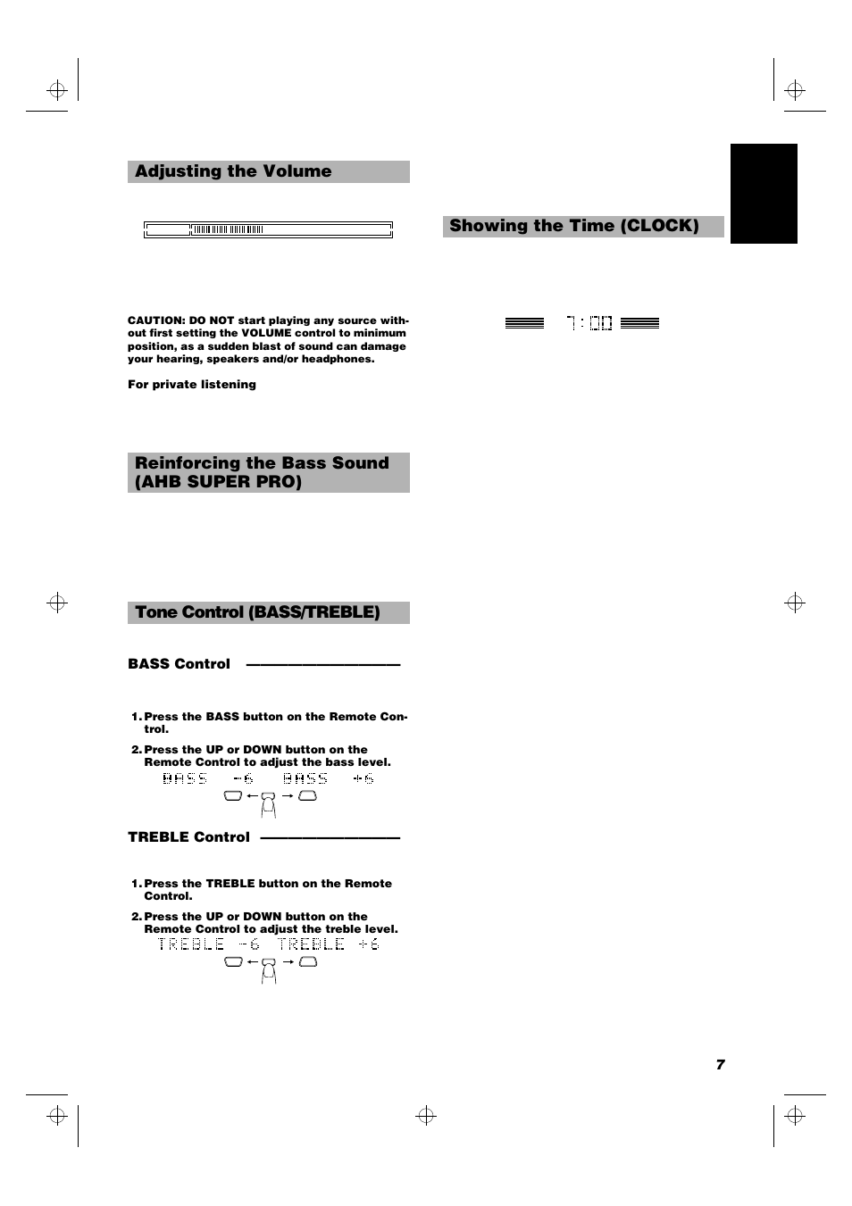 Showing the time (clock) | JVC UX-MD9000R User Manual | Page 11 / 33