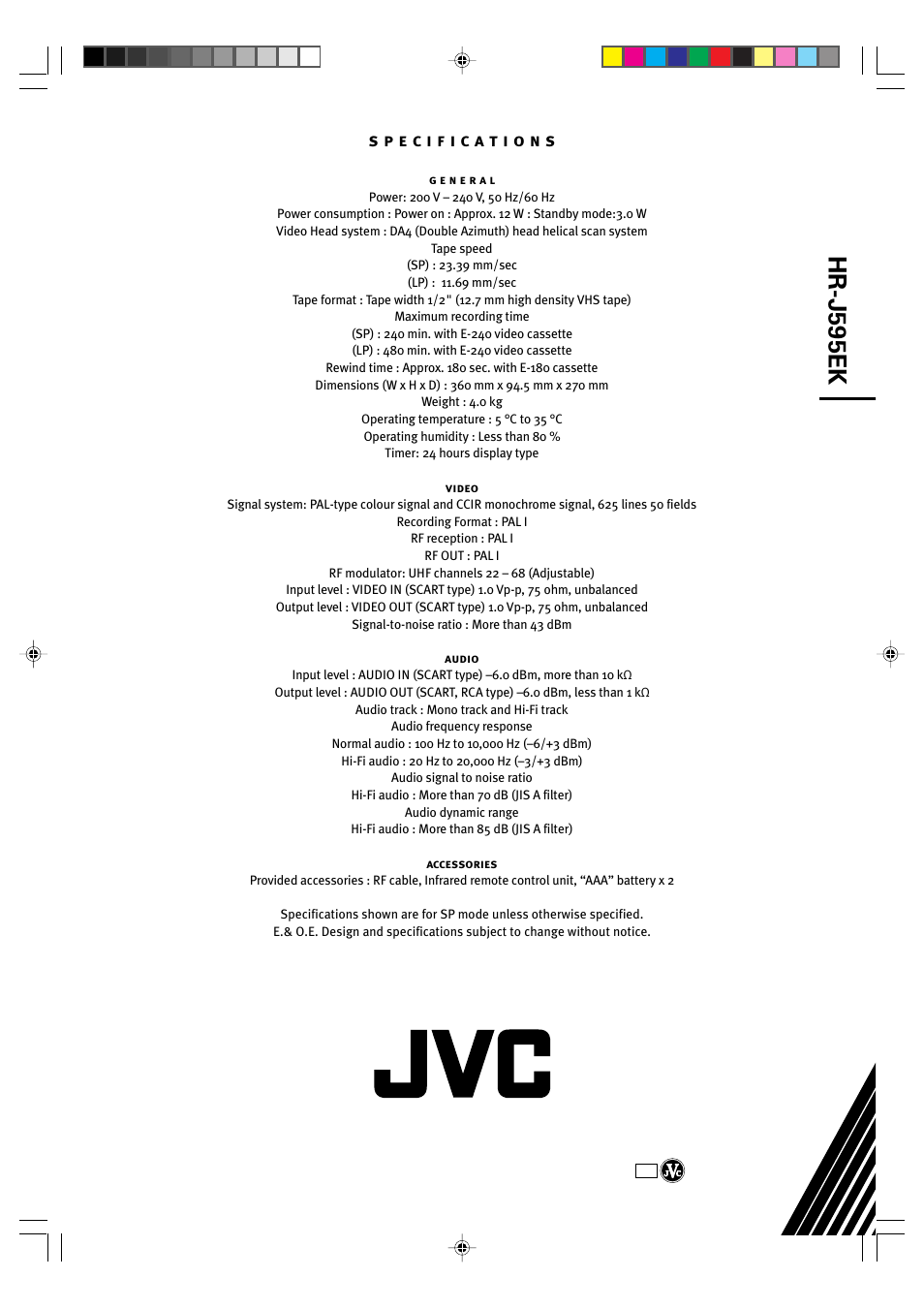 Hr-j595ek | JVC HR-J595EK User Manual | Page 56 / 56