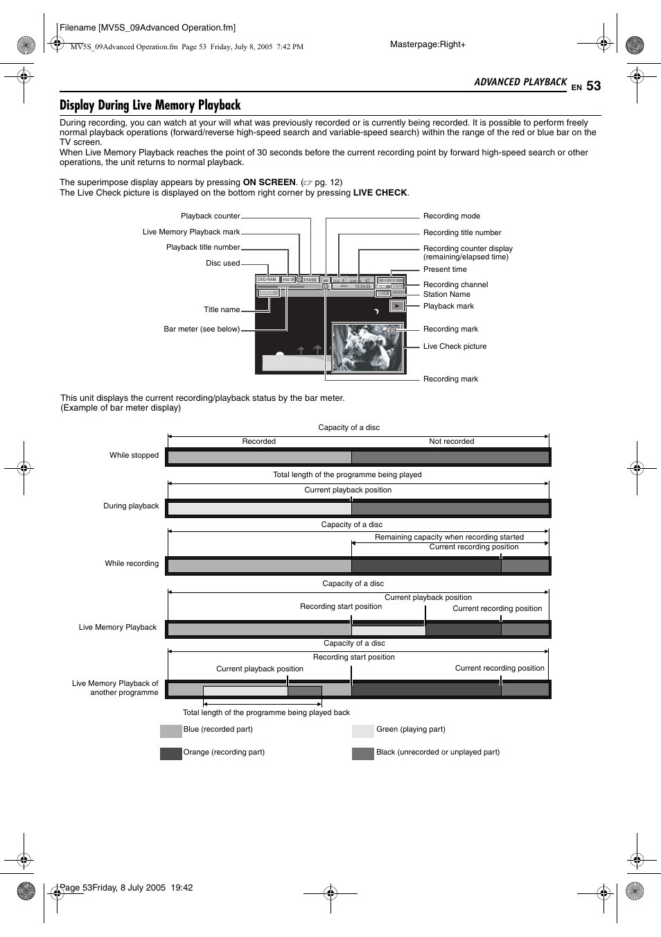 Advanced playback | JVC LPT1092-001A User Manual | Page 53 / 100