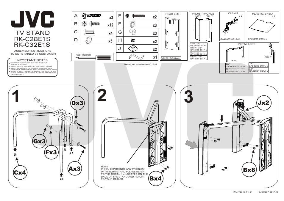 JVC RK-C28E1S User Manual | 2 pages