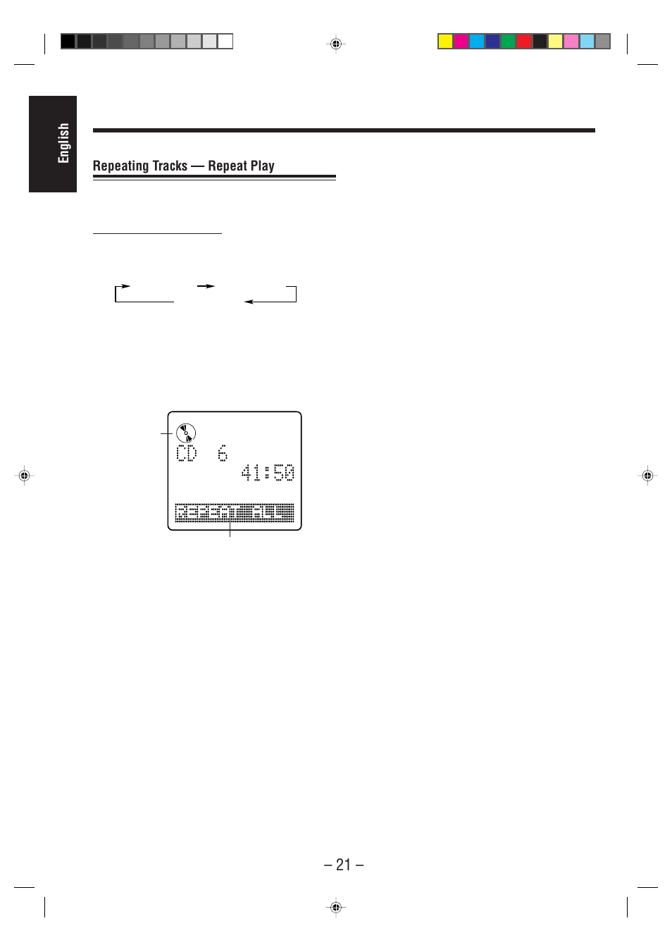 English repeating tracks — repeat play | JVC UX-F70MD User Manual | Page 26 / 72