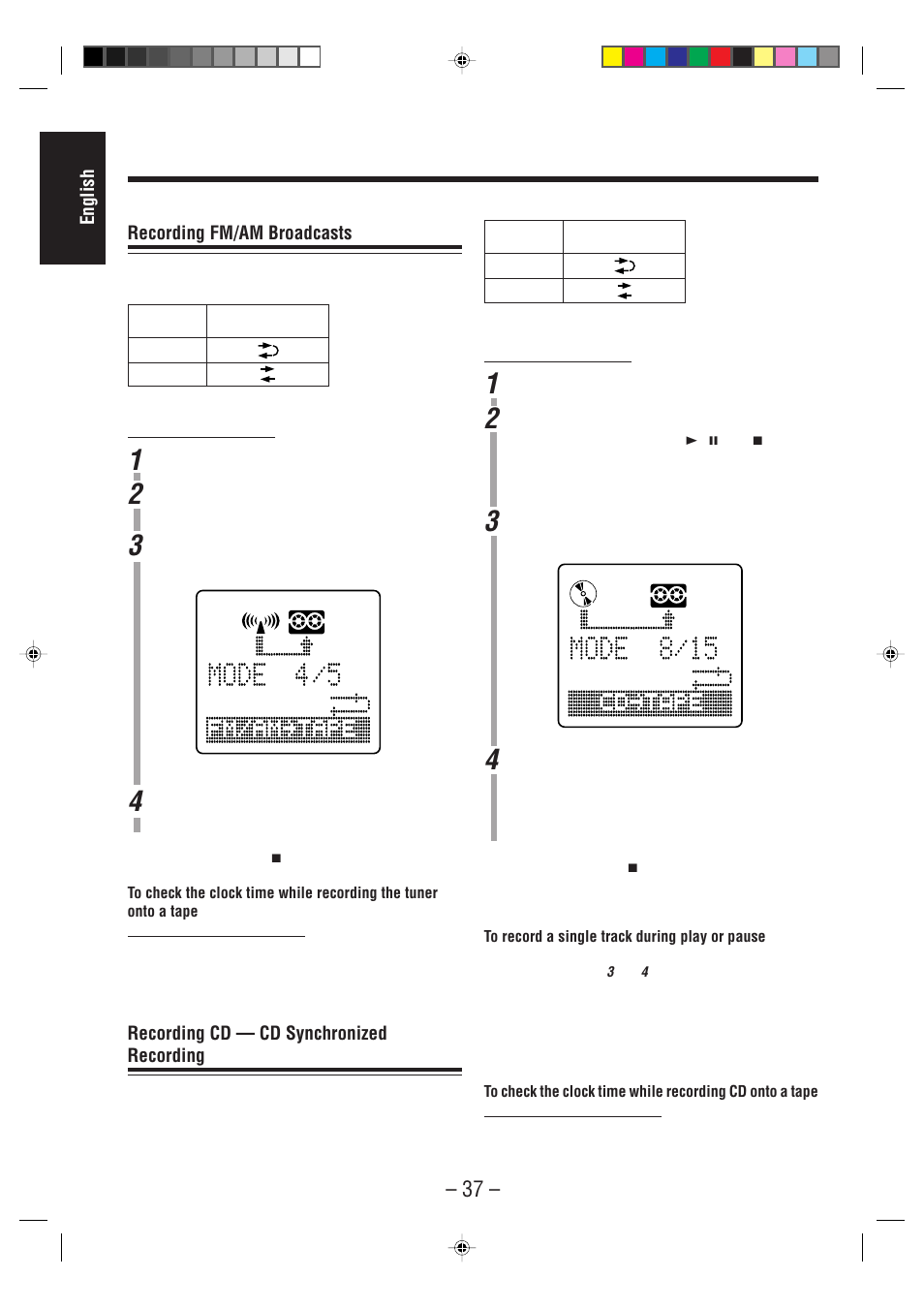 JVC UX-F70MD User Manual | Page 42 / 72