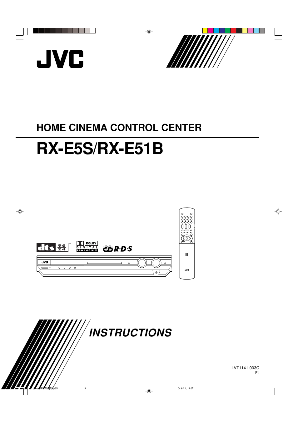 JVC RX-E51B User Manual | 45 pages