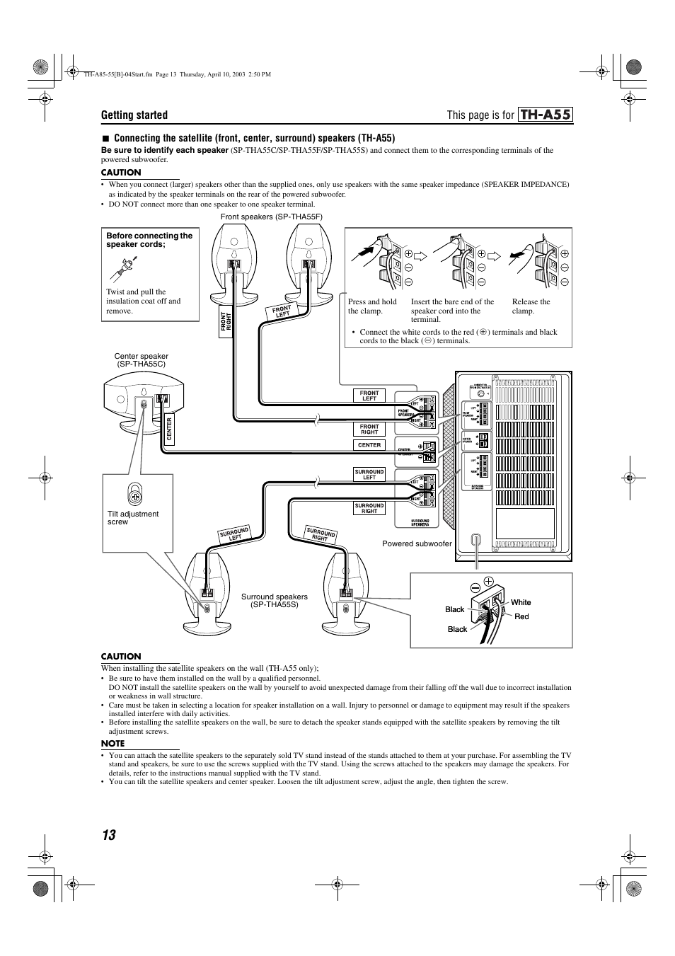 Getting started, This page is for | JVC TH-A55  EN User Manual | Page 16 / 68