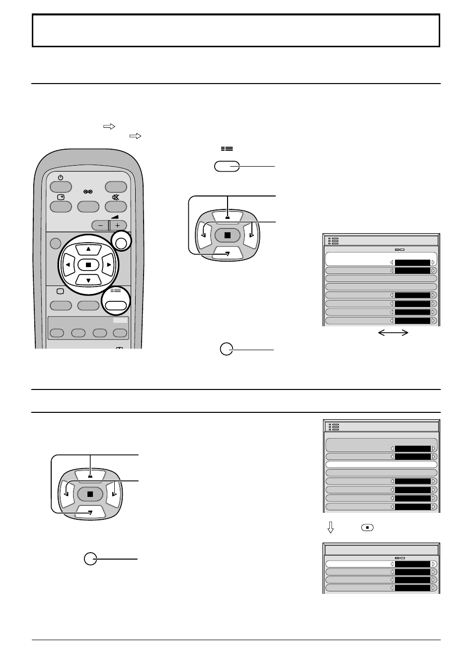 Setup for input signals, Component/rgb-in select, 3d y/c filter | For ntsc av images | JVC GD-V502PCE User Manual | Page 30 / 36