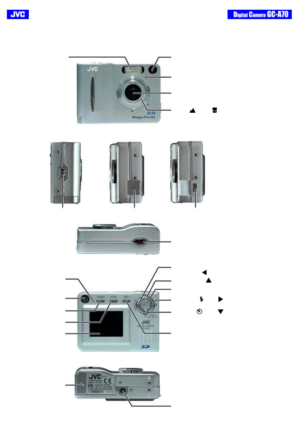 Getting to know the camera | JVC GC-A70 User Manual | Page 11 / 48