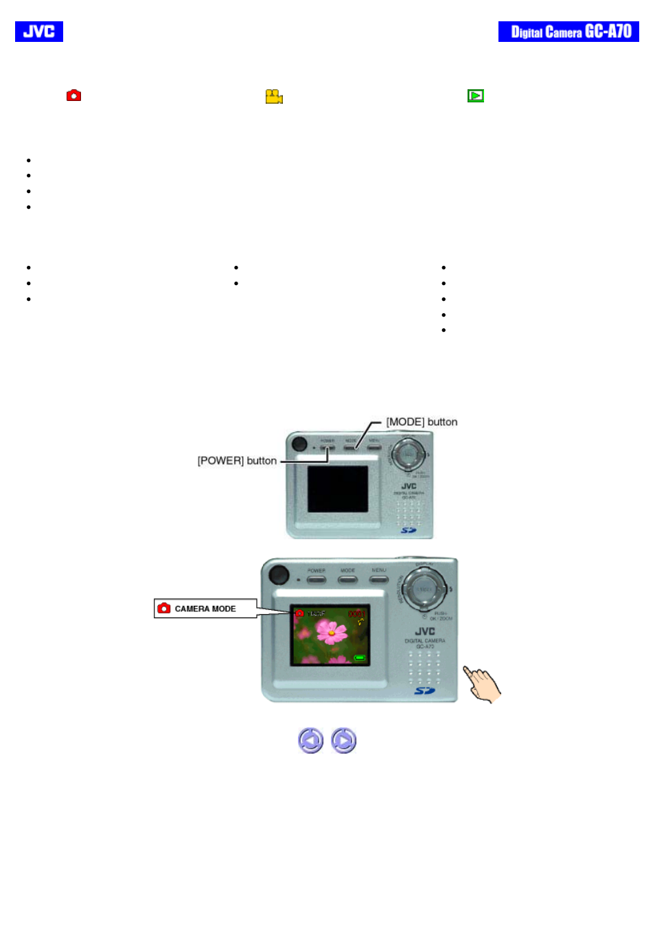 Operations, Menu settings | JVC GC-A70 User Manual | Page 15 / 48