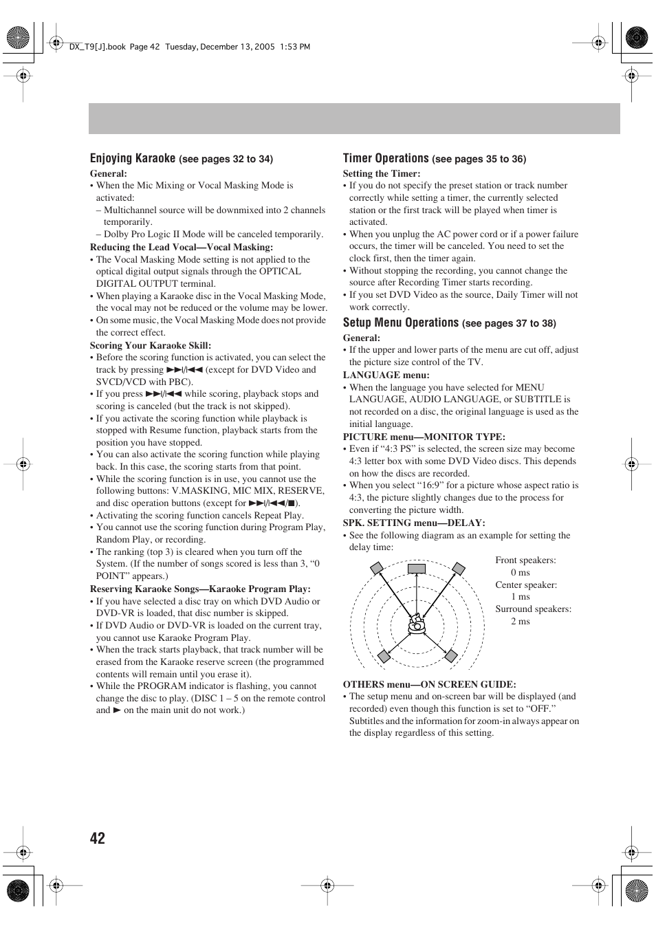 JVC DX-T9 User Manual | Page 44 / 52