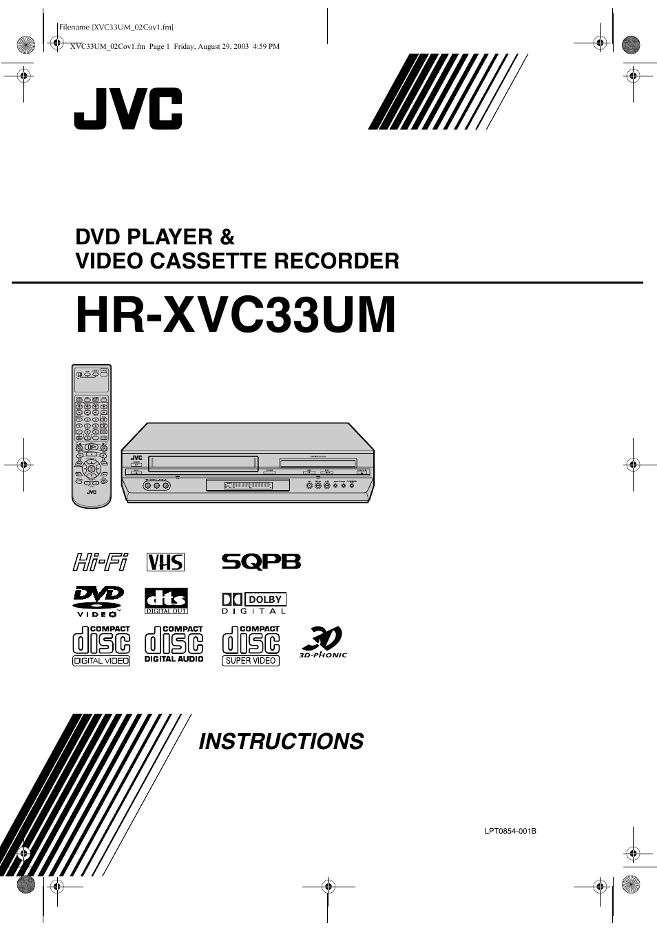 JVC HR-XVC33UM User Manual | 92 pages