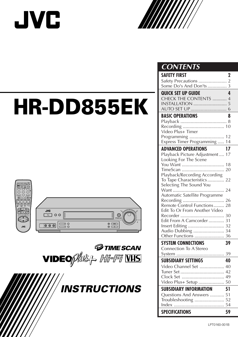 JVC HR-DD855EK User Manual | 60 pages