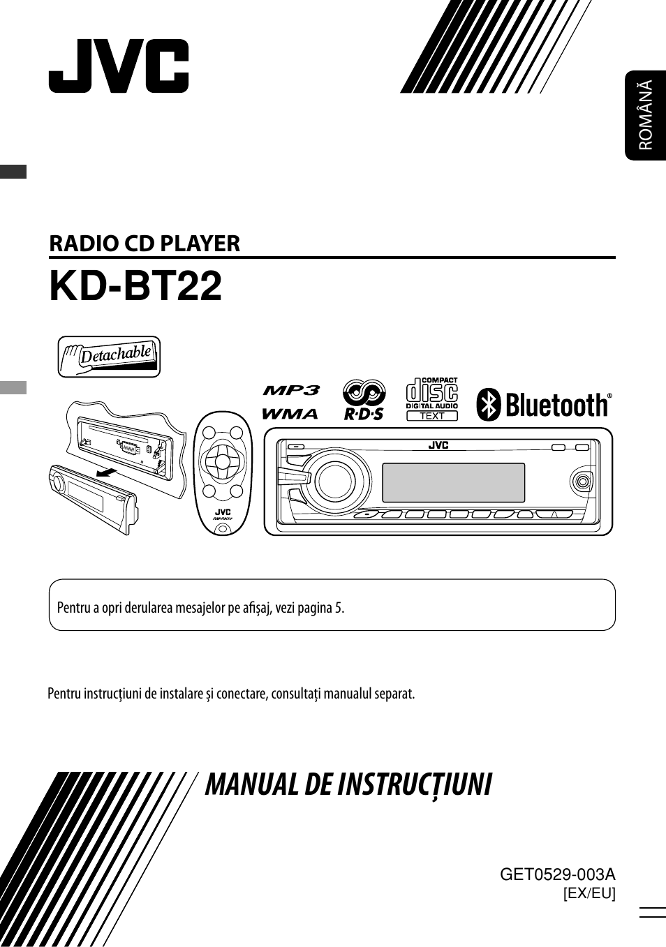 JVC KD-BT22 User Manual | 52 pages