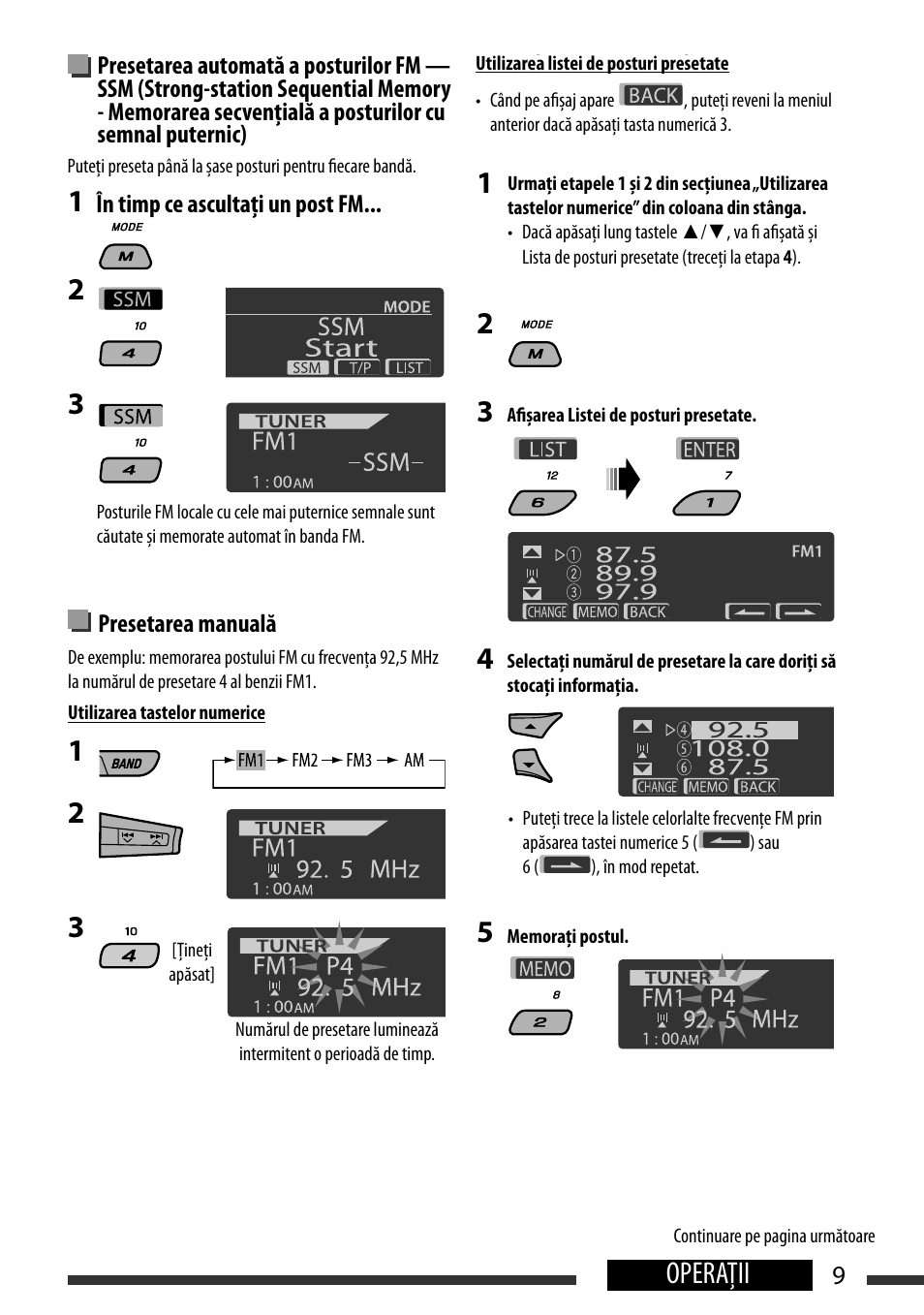 Operaţii, Manual presetting, English 9 operations | În timp ce ascultaţi un post fm, Presetarea manuală | JVC KD-BT22 User Manual | Page 11 / 52