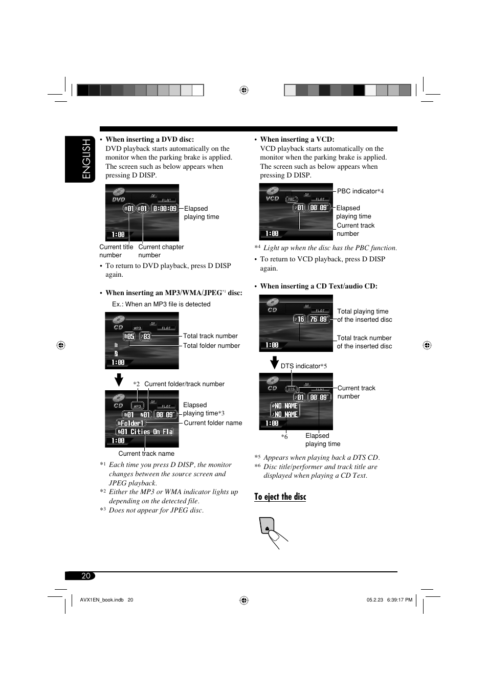 English | JVC KD-AVX1 User Manual | Page 20 / 78