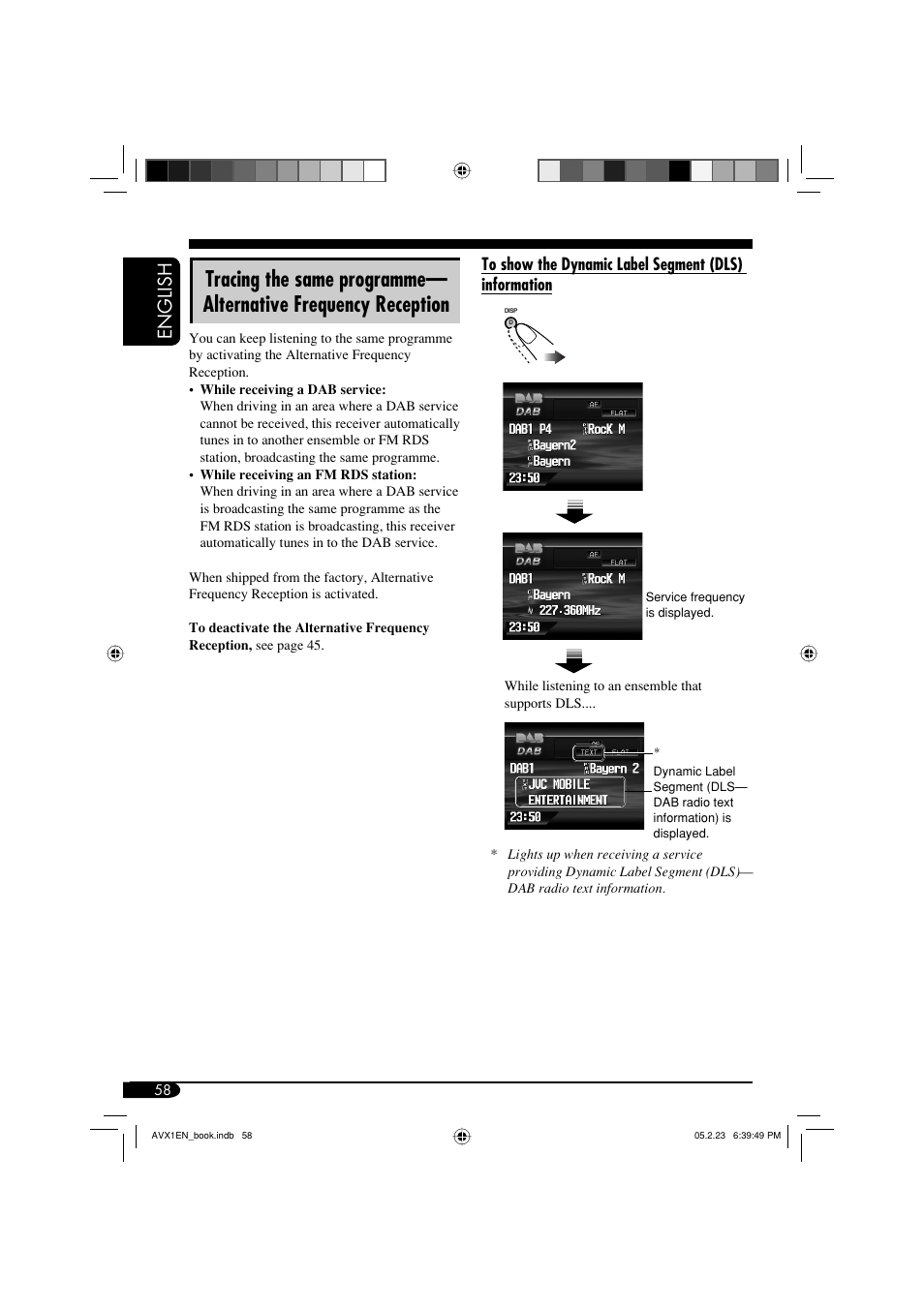 English | JVC KD-AVX1 User Manual | Page 58 / 78