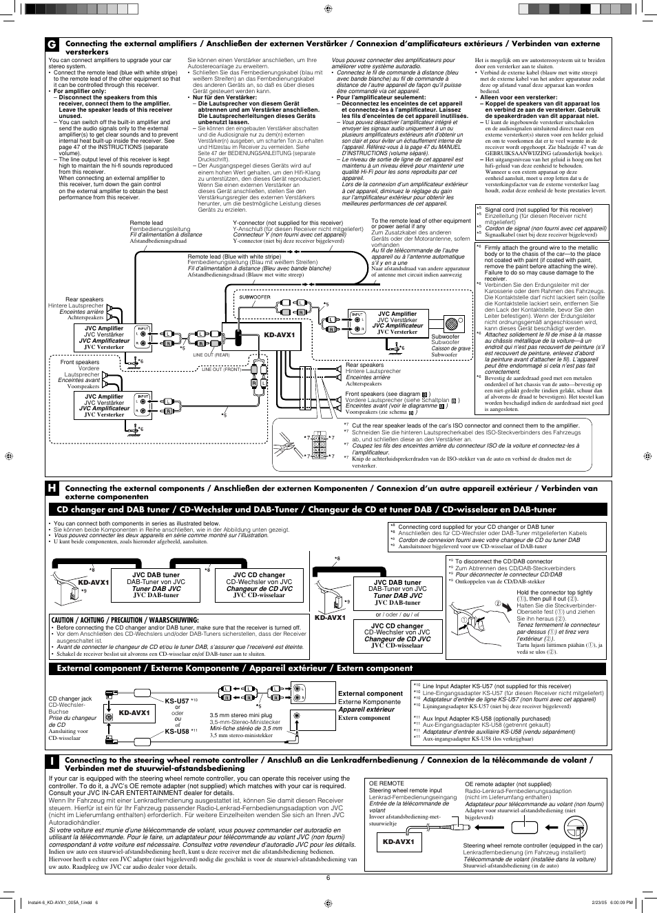 Caution / achtung / precaution / waarschuwing | JVC KD-AVX1 User Manual | Page 78 / 78