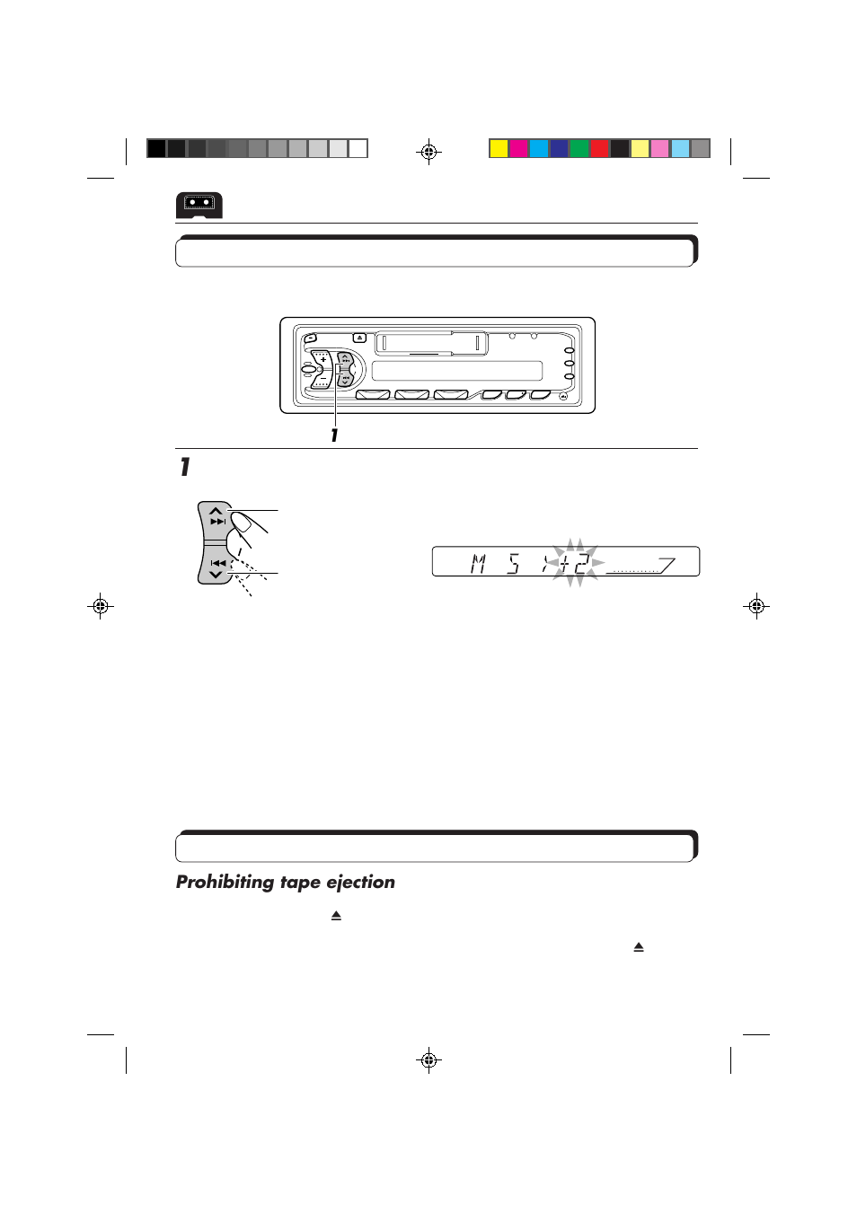 Finding the beginning of a tune, Other convenient tape functions, Prohibiting tape ejection | JVC KS-FX230 User Manual | Page 10 / 22