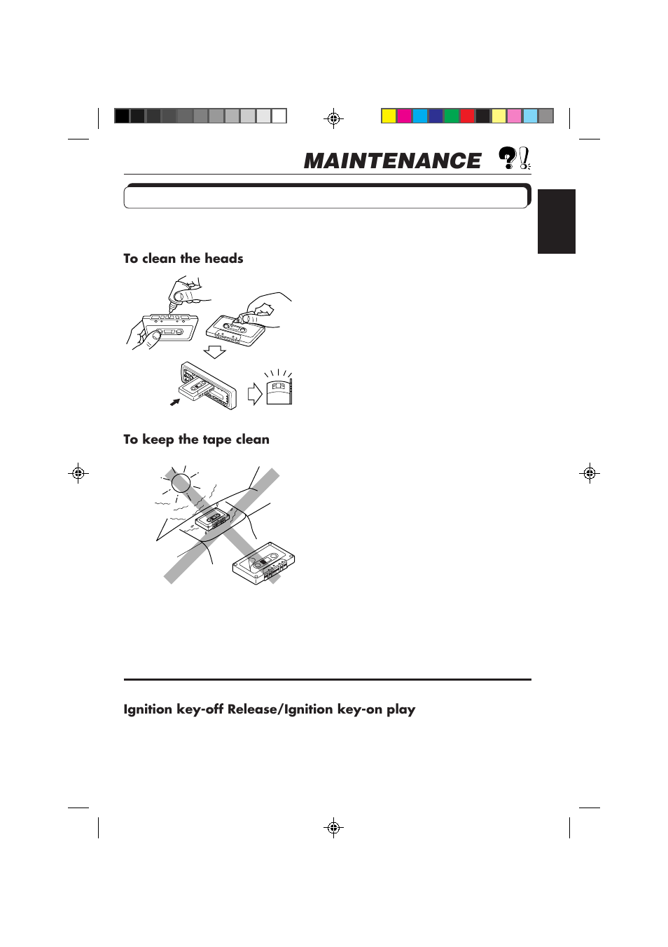 Maintenance | JVC KS-FX230 User Manual | Page 19 / 22