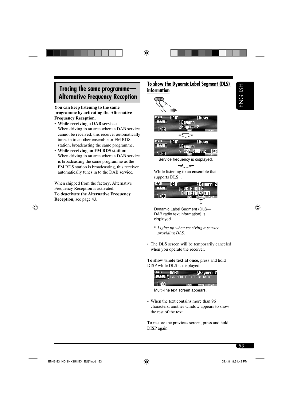 English | JVC EXAD LVT1372-003A User Manual | Page 53 / 72