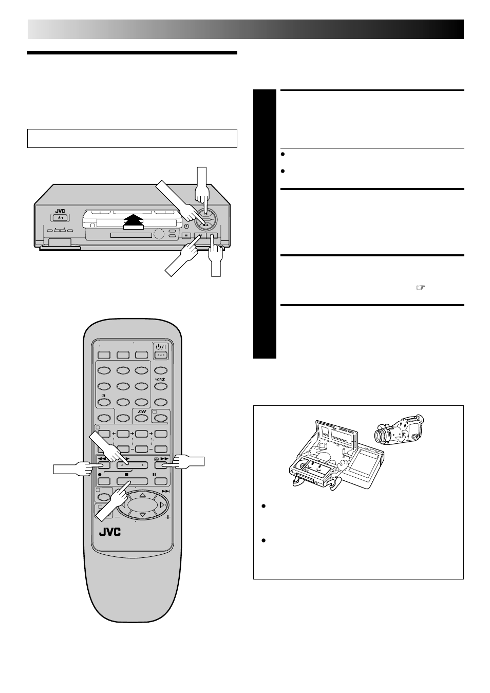 Basic playback, Load a cassette, Find programme start point | Start playback, Stop playback, Playback | JVC HR-J648EH User Manual | Page 12 / 48