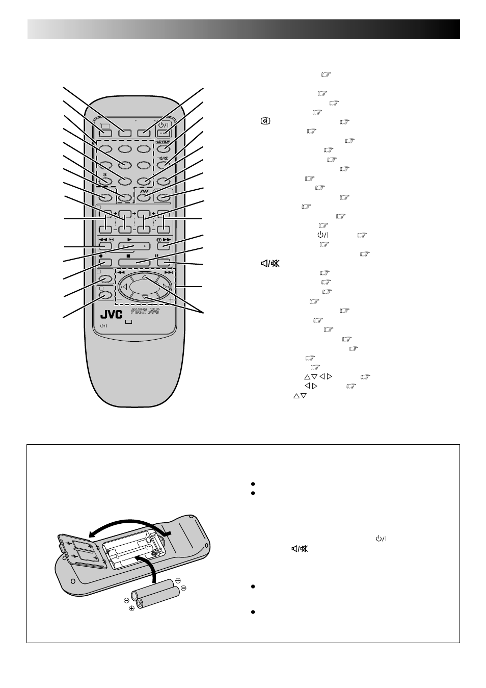 Index (cont.), Remote control | JVC HR-J648EH User Manual | Page 46 / 48