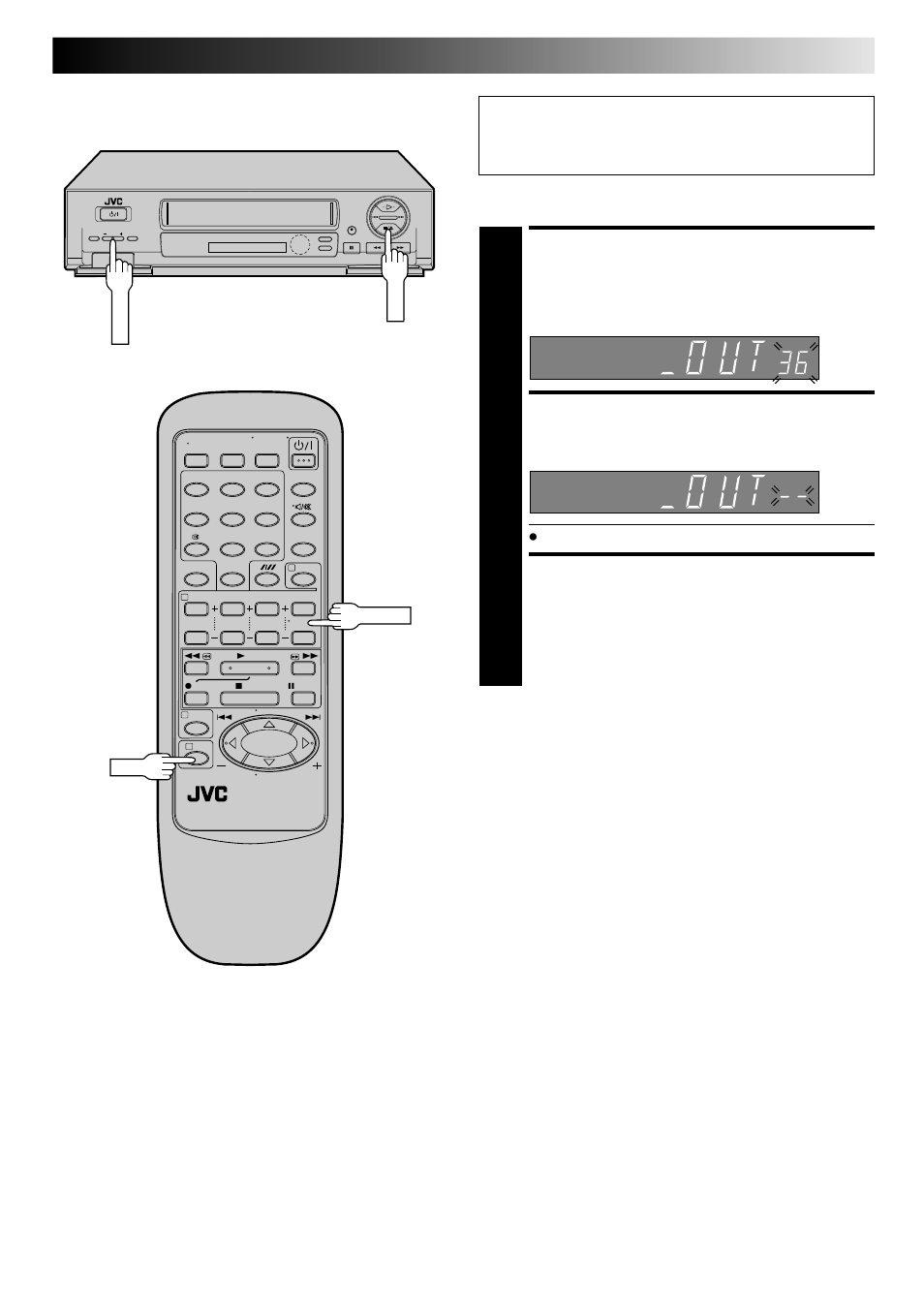Access video channel set mode, Set video channel, Exit video channel set mode | With av connection | JVC HR-J648EH User Manual | Page 9 / 48
