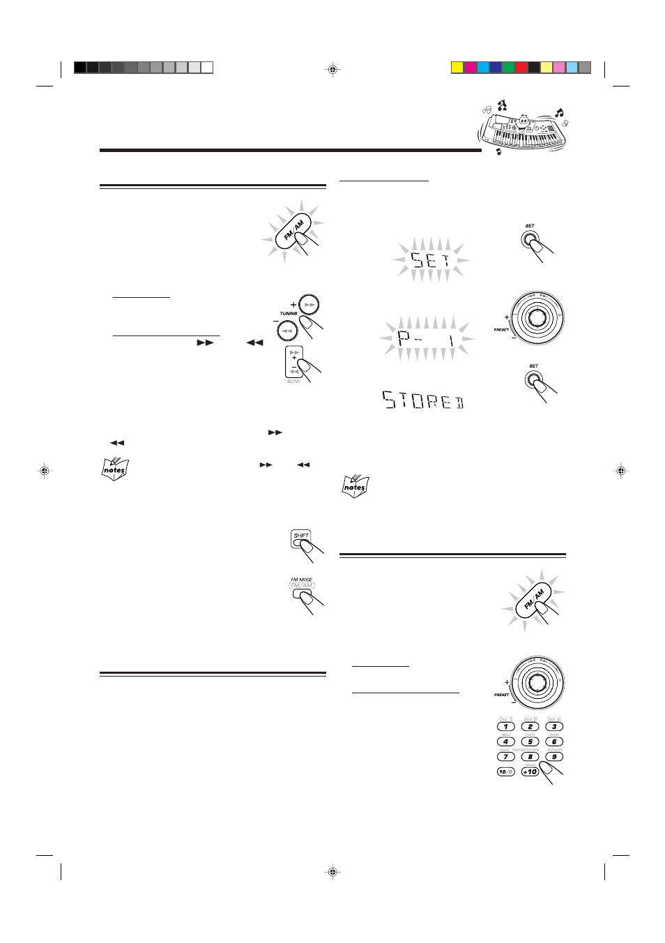 Listening to fm and am broadcasts | JVC CA-MXDVA9R User Manual | Page 18 / 77