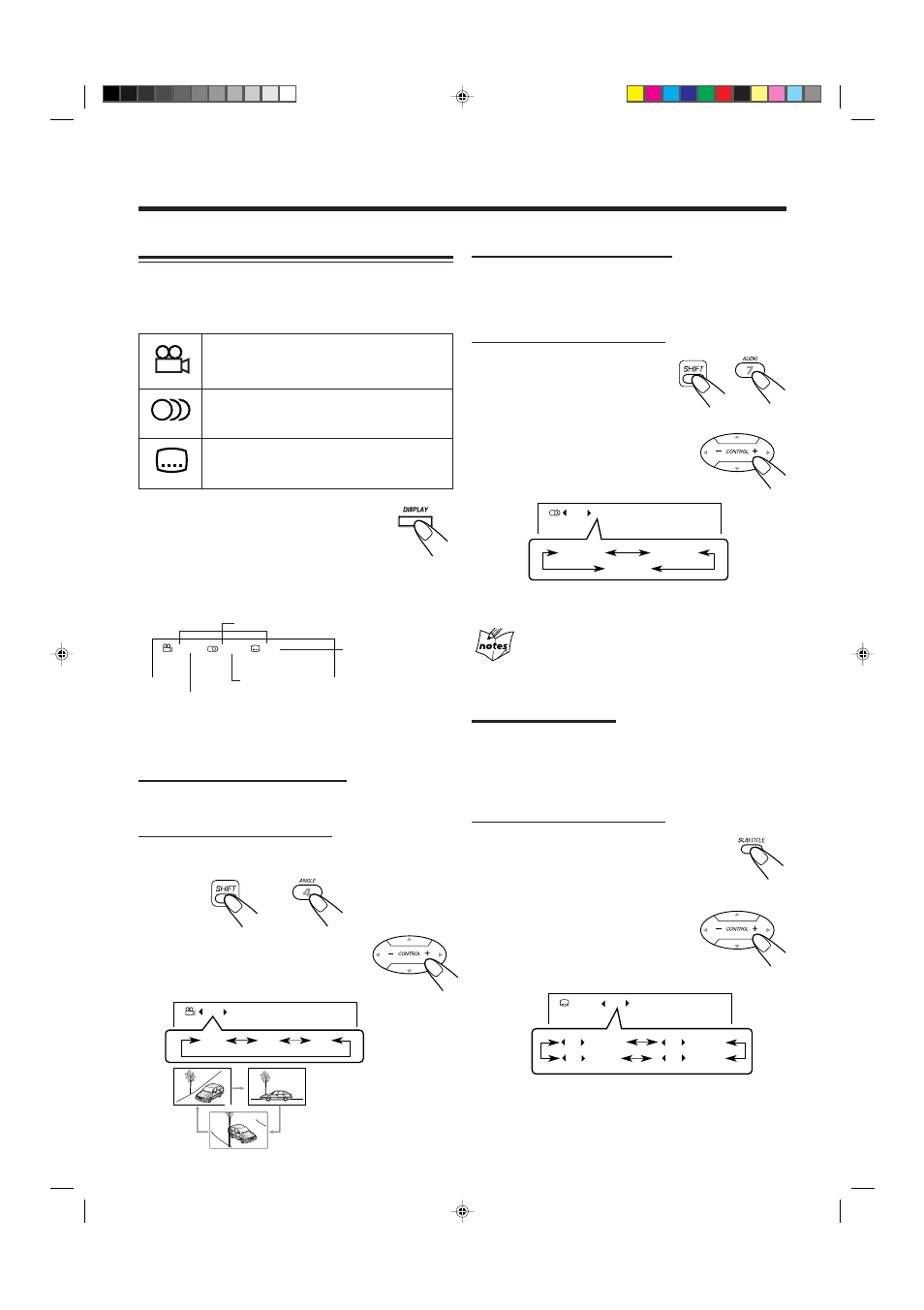 Selecting the audio language, Selecting the subtitle, Dvd features | Selecting the multi-angle view | JVC CA-MXDVA9R User Manual | Page 22 / 77