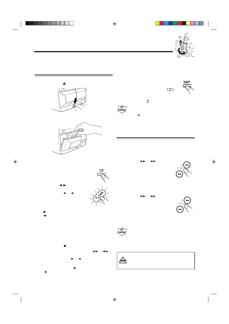 Playing back tapes | JVC CA-MXDVA9R User Manual | Page 34 / 77