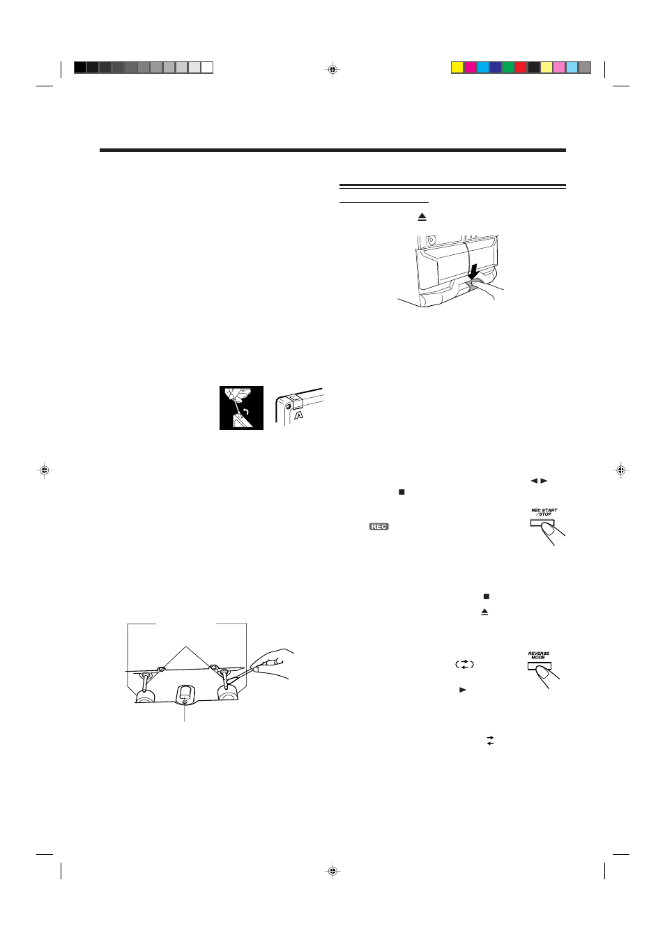 Recording | JVC CA-MXDVA9R User Manual | Page 36 / 77