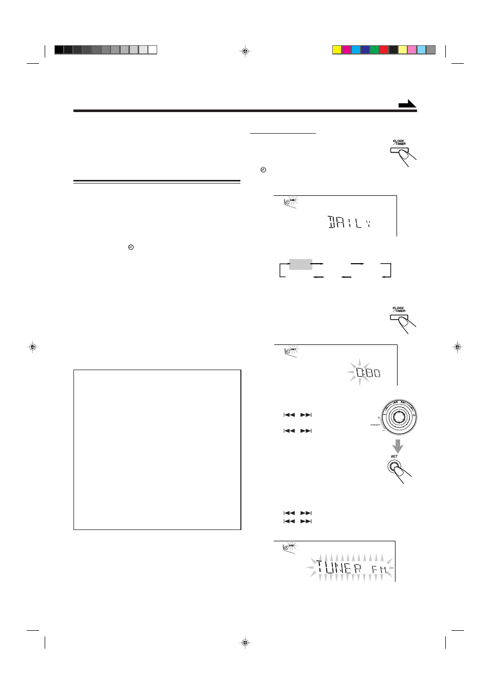 Using the timers, Using daily timer | JVC CA-MXDVA9R User Manual | Page 45 / 77