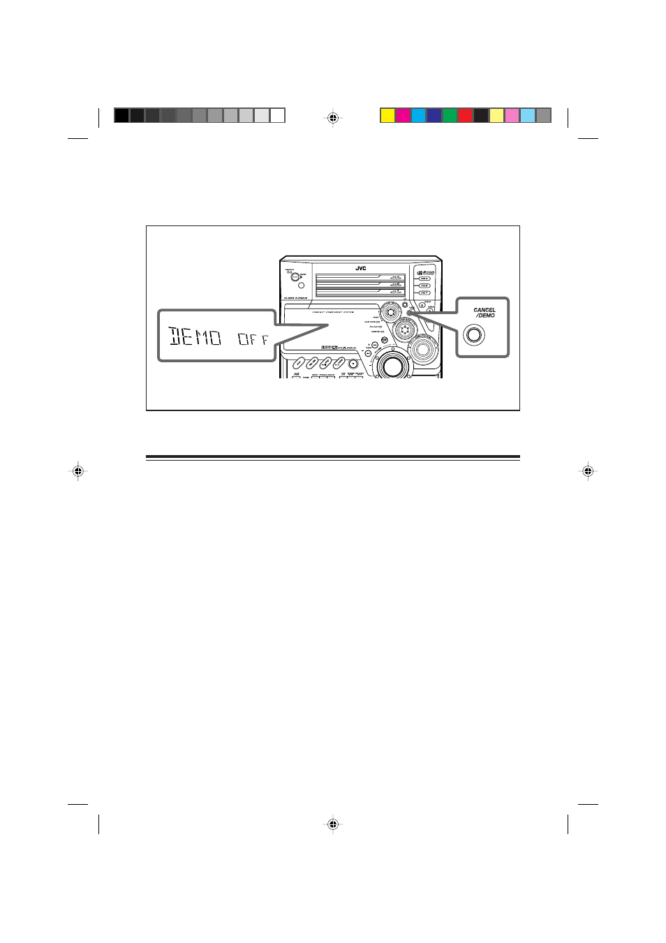 Notice, Display demonstration | JVC CA-MXDVA9R User Manual | Page 77 / 77