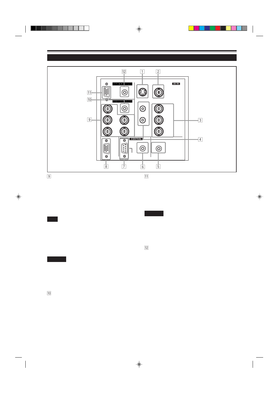 Connector panel (cont.), 12 controls and features (cont.) | JVC G2000 User Manual | Page 14 / 74