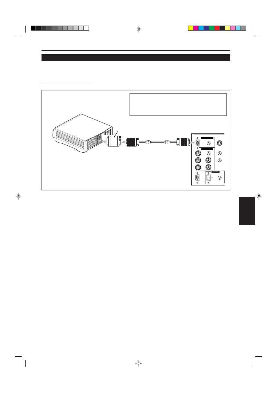 Connecting to computer devices (cont.), 23 english, Connecting to various devices (cont.) | Connection to macintosh | JVC G2000 User Manual | Page 25 / 74