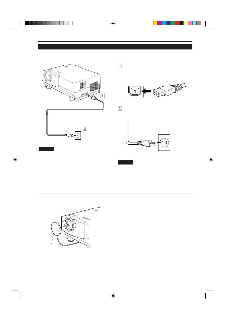 Connecting the power cord (supplied) | JVC G2000 User Manual | Page 26 / 74