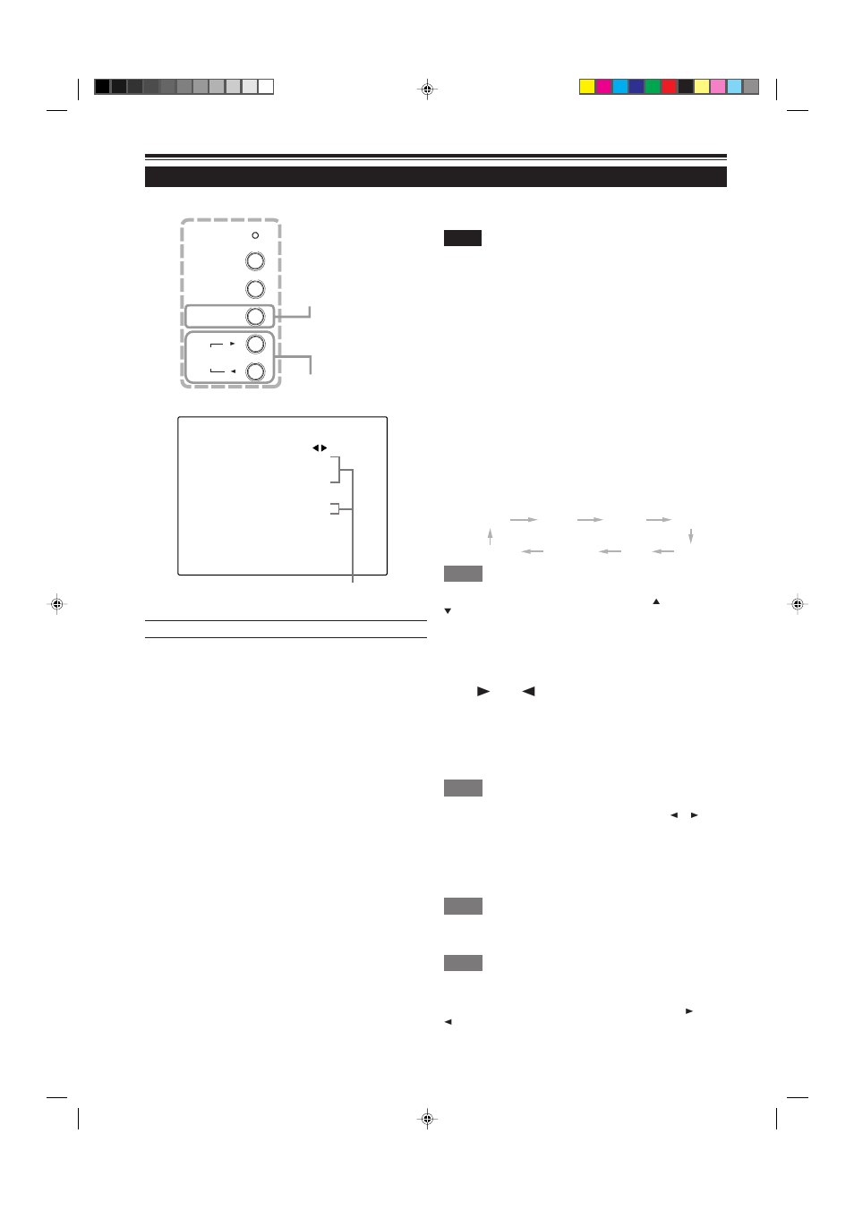 Operating the setting menu, Making basic settings, Press the setting button of the projector | JVC G2000 User Manual | Page 34 / 74