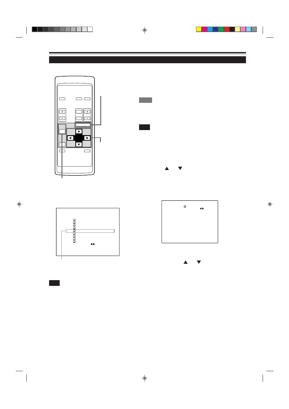 Setting and adjusting other functions (options), Press the menu/enter button, Select the “options” with the cursor button 5 or | Remote control unit ■ main menu | JVC G2000 User Manual | Page 46 / 74