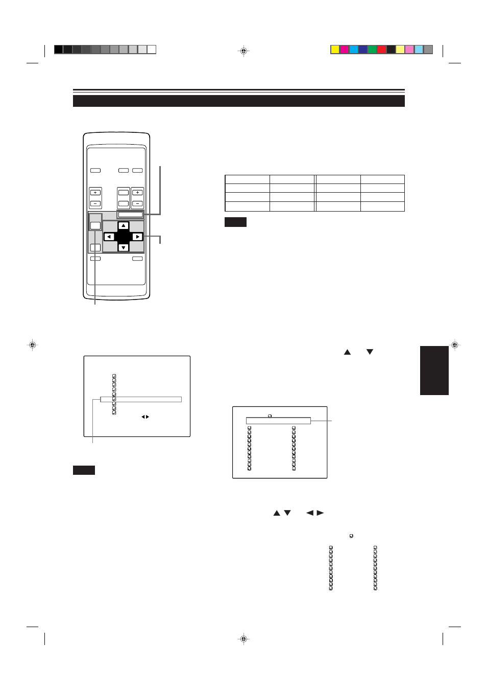 Changing (setting) the source, Remote control unit ■ main menu, Press the menu/enter button | JVC G2000 User Manual | Page 49 / 74