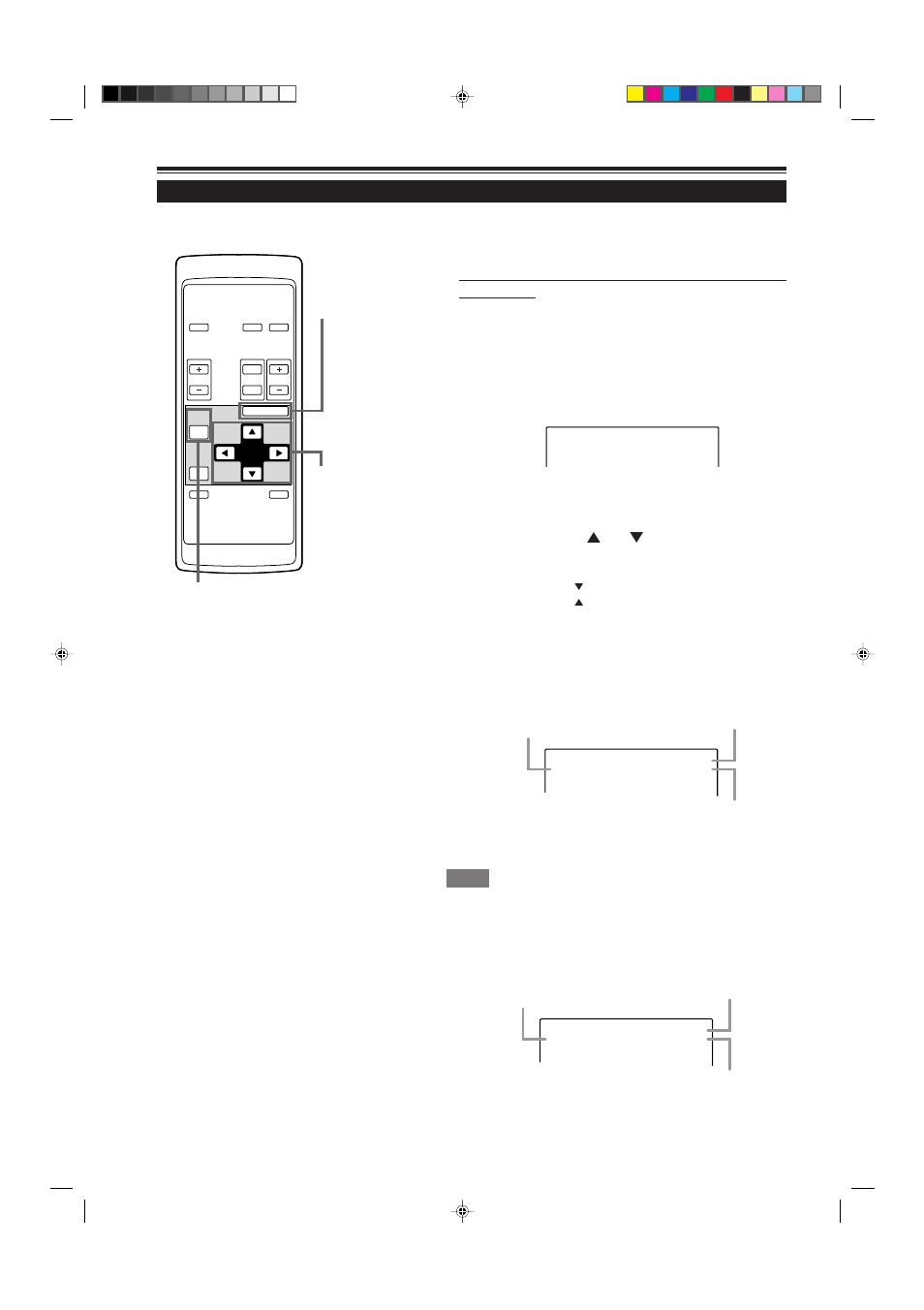 Changing channels, Remote control unit, Press the page back when no menu is displayed | Press the menu/enter button to set (fix), 54 operating the main menu (cont.) | JVC G2000 User Manual | Page 56 / 74