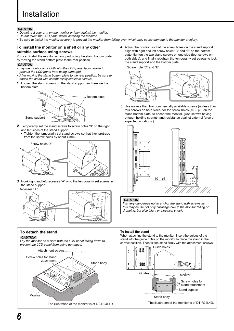 Installation | JVC DT-R17L4D User Manual | Page 6 / 28