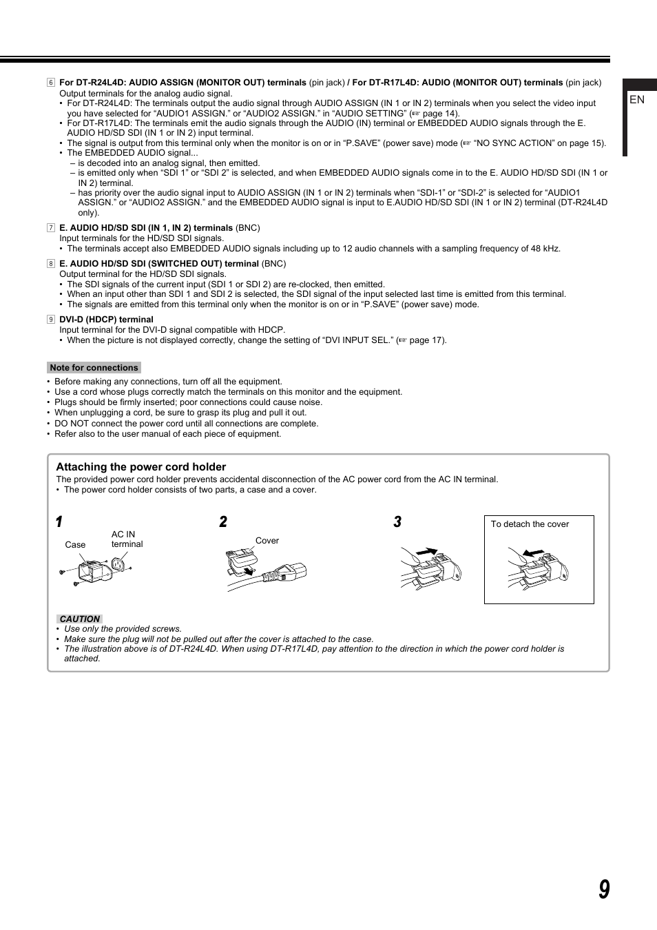 JVC DT-R17L4D User Manual | Page 9 / 28