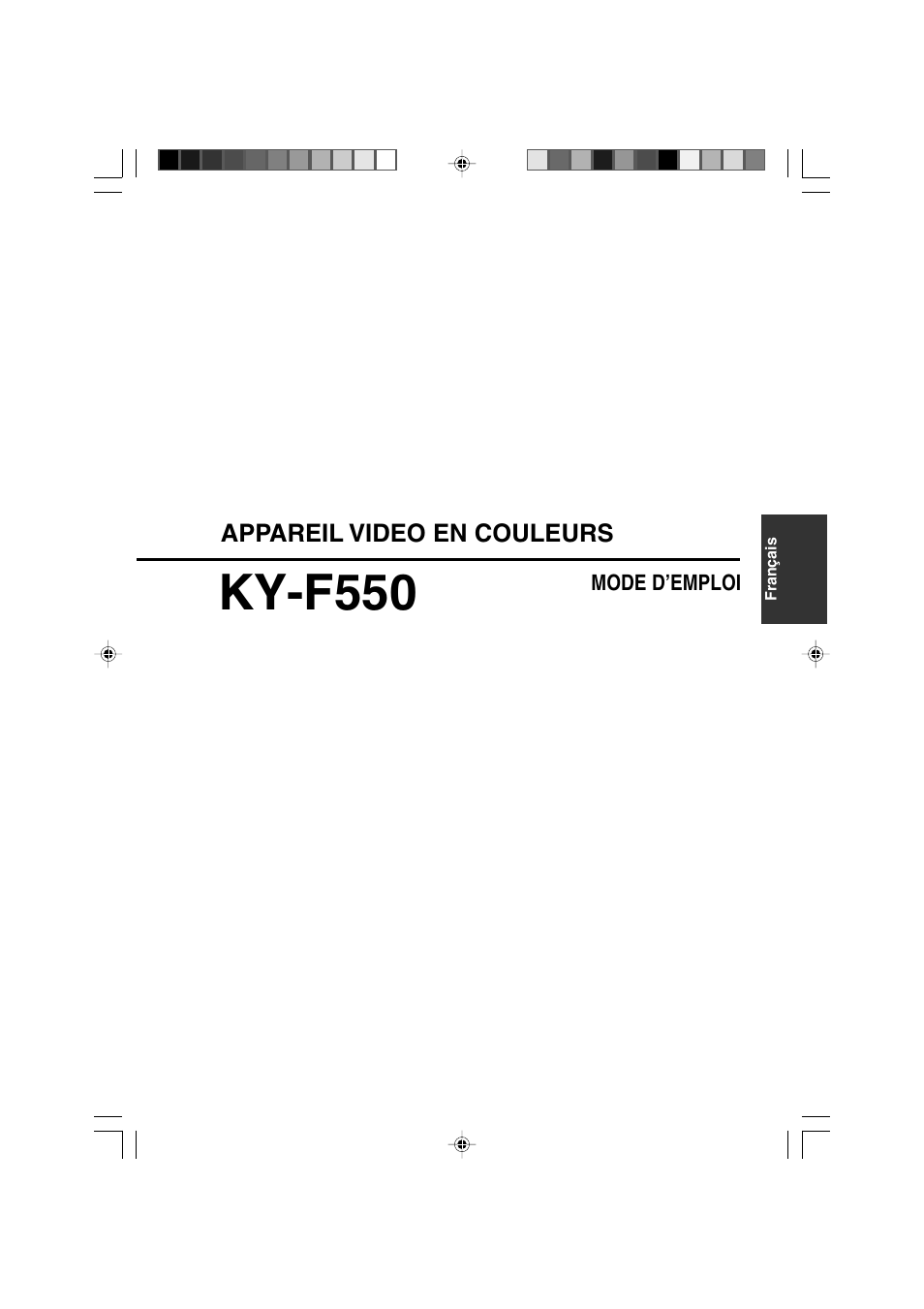 Français, Ky-f550 | JVC KY-F550E User Manual | Page 105 / 156