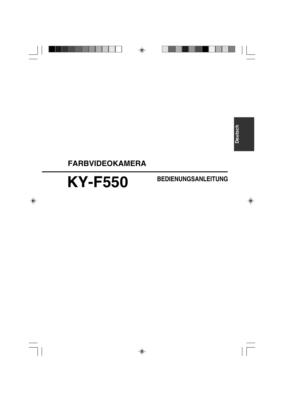 Deutsch, Ky-f550 | JVC KY-F550E User Manual | Page 53 / 156