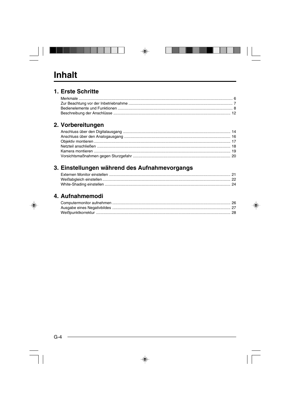 Inhalt | JVC KY-F550E User Manual | Page 56 / 156