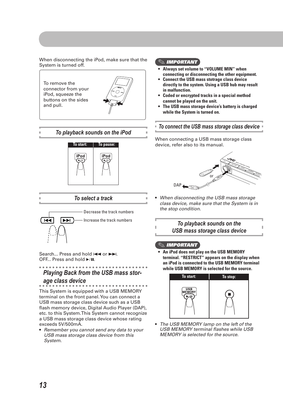 JVC CA-UXEP25 User Manual | Page 16 / 35