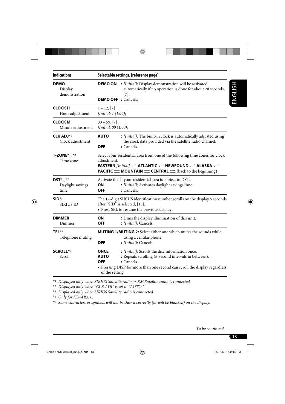 English | JVC KD-AR370 User Manual | Page 13 / 80