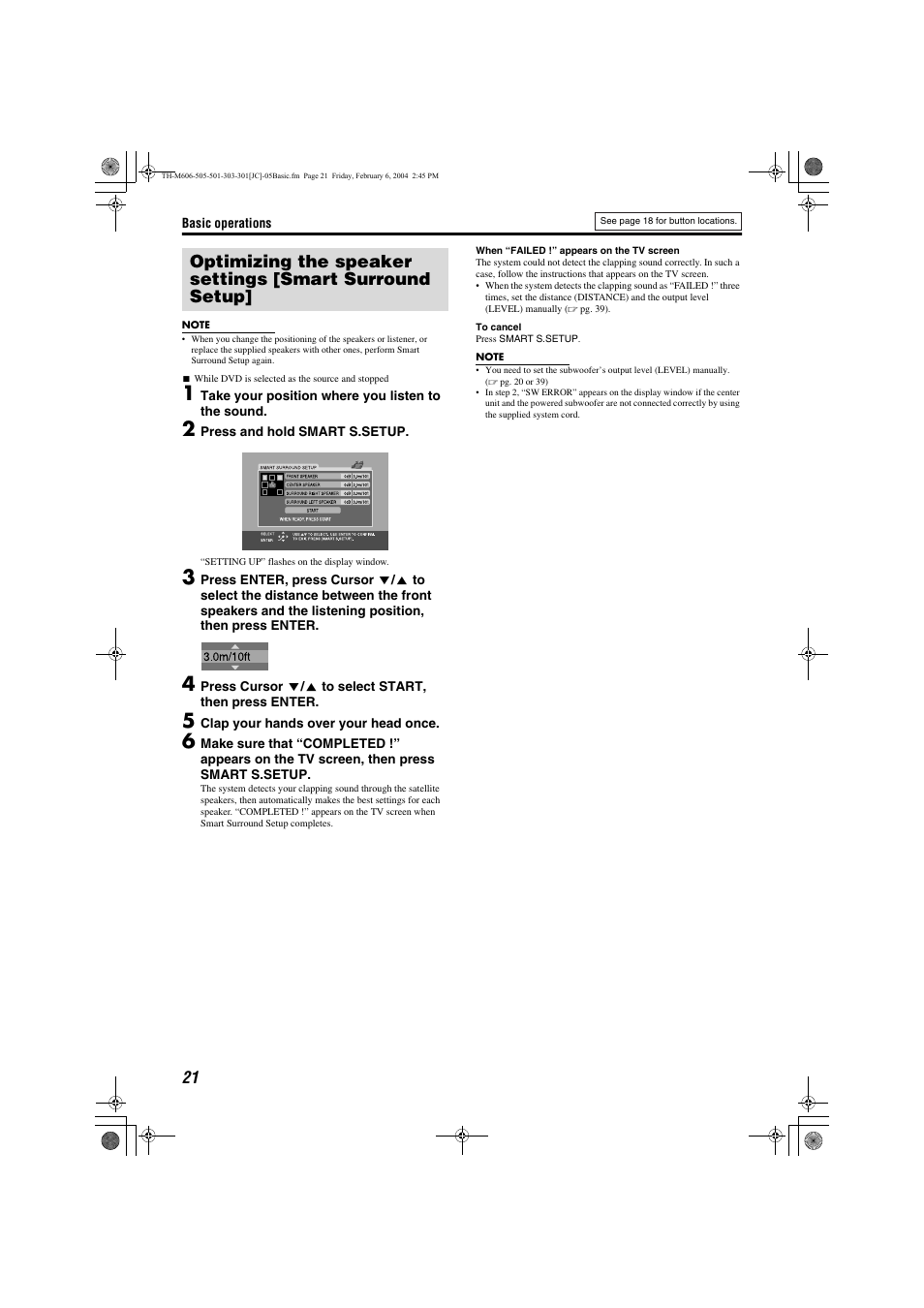 To 21 | JVC TH-M501 User Manual | Page 24 / 52