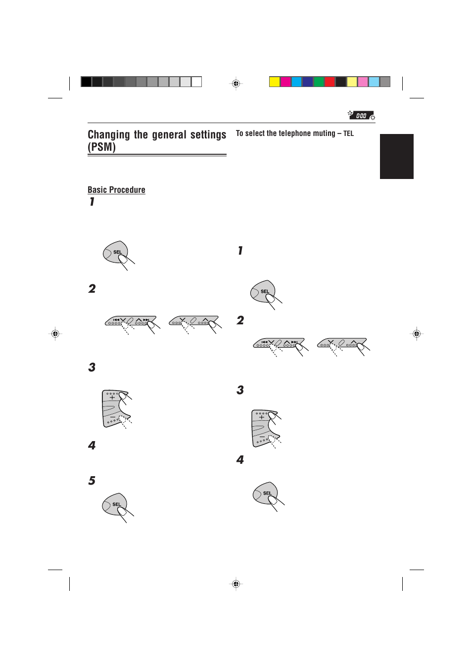 Changing the general settings (psm) | JVC KS-FX470R User Manual | Page 19 / 106