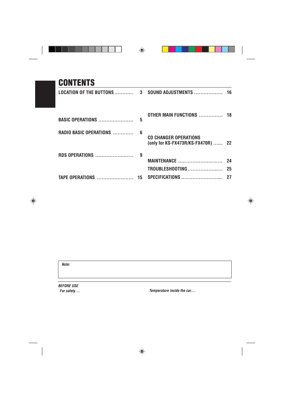 JVC KS-FX470R User Manual | Page 2 / 106