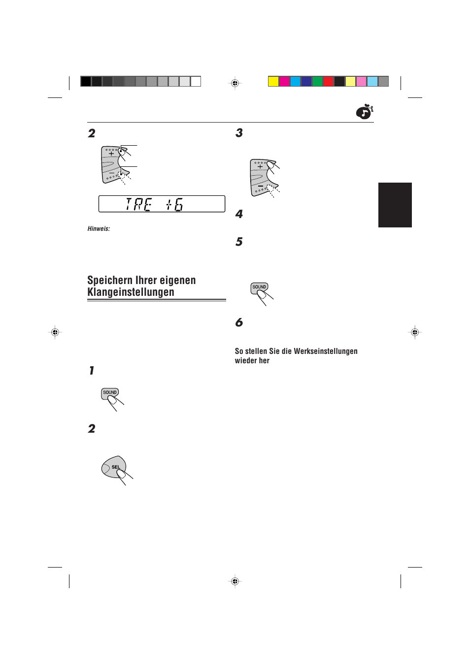 Speichern ihrer eigenen klangeinstellungen | JVC KS-FX470R User Manual | Page 43 / 106